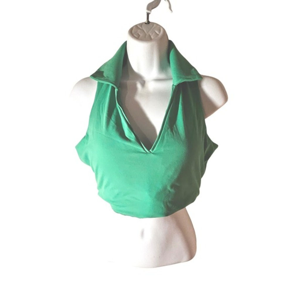 Crane Longline Sports Bra Green Size M 8/10